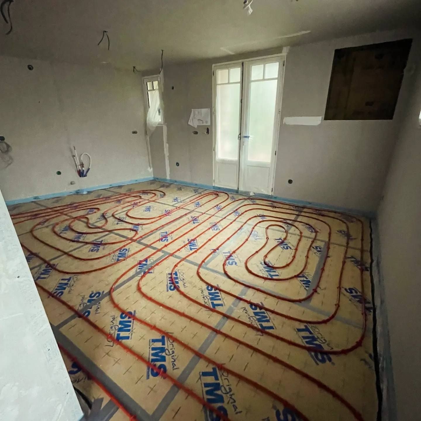 Un plancher chauffant.