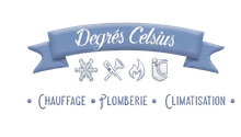 Vers la page d'accueil. Logo de Degrés Celsius.