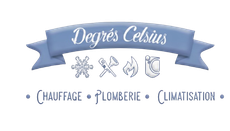 Vers Accueil Degrés Celsius. Logo de Degrés Celsius.