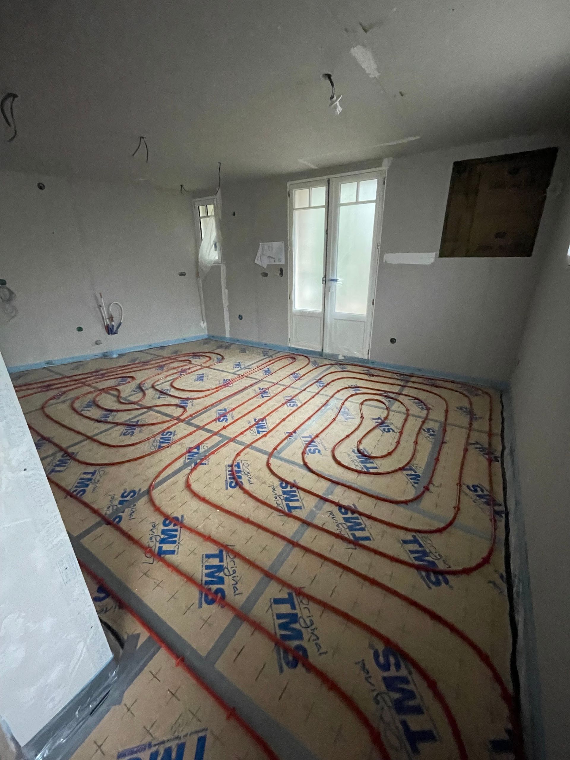 Un plancher chauffant.