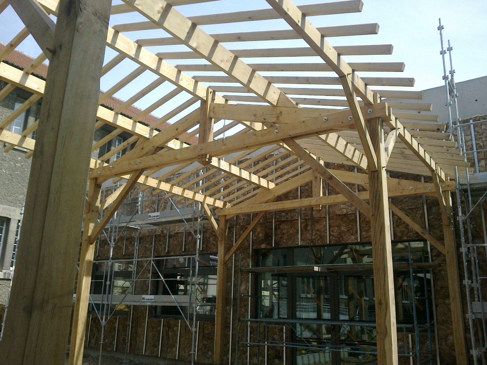 Charpente traditionnelle en bois