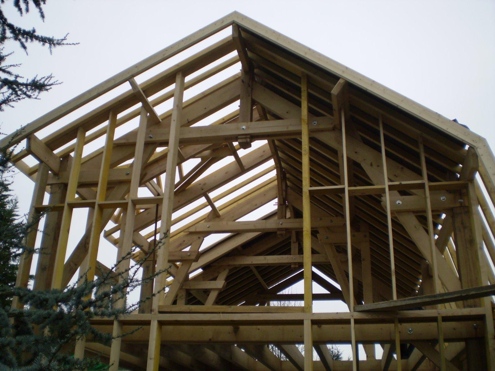 Charpente nue en bois