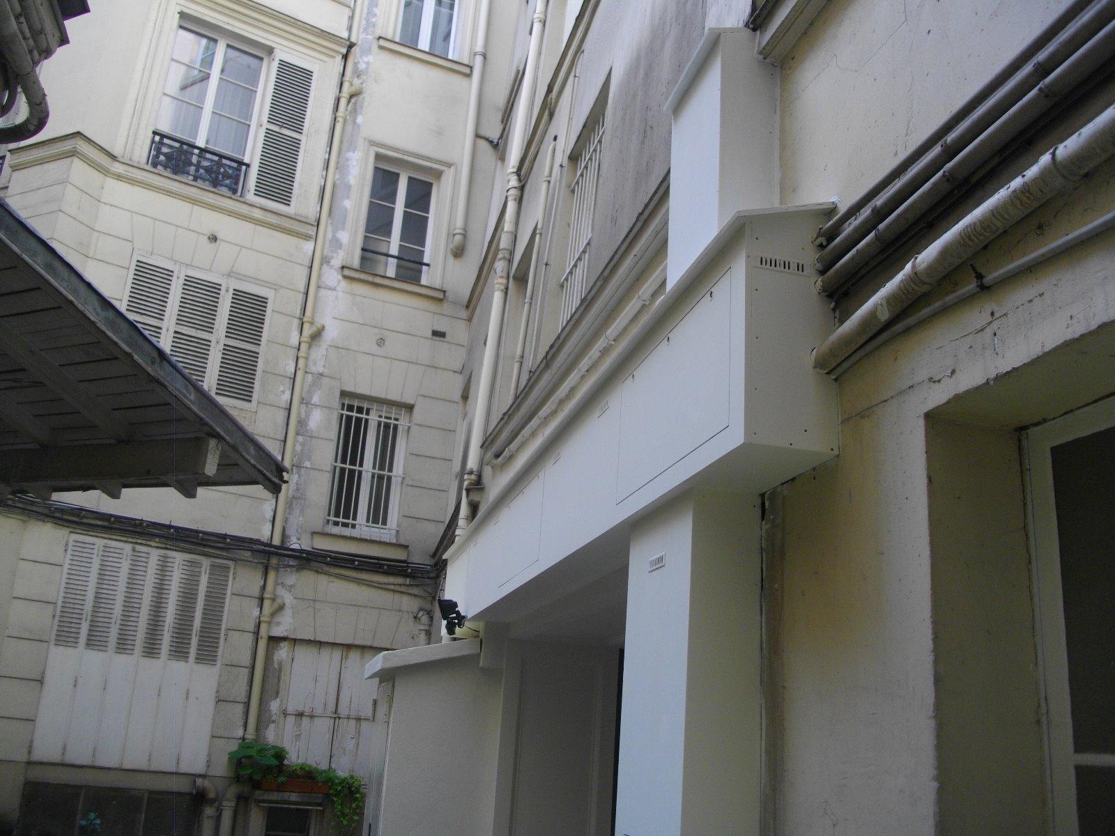 Coffrage en bois d'une façade