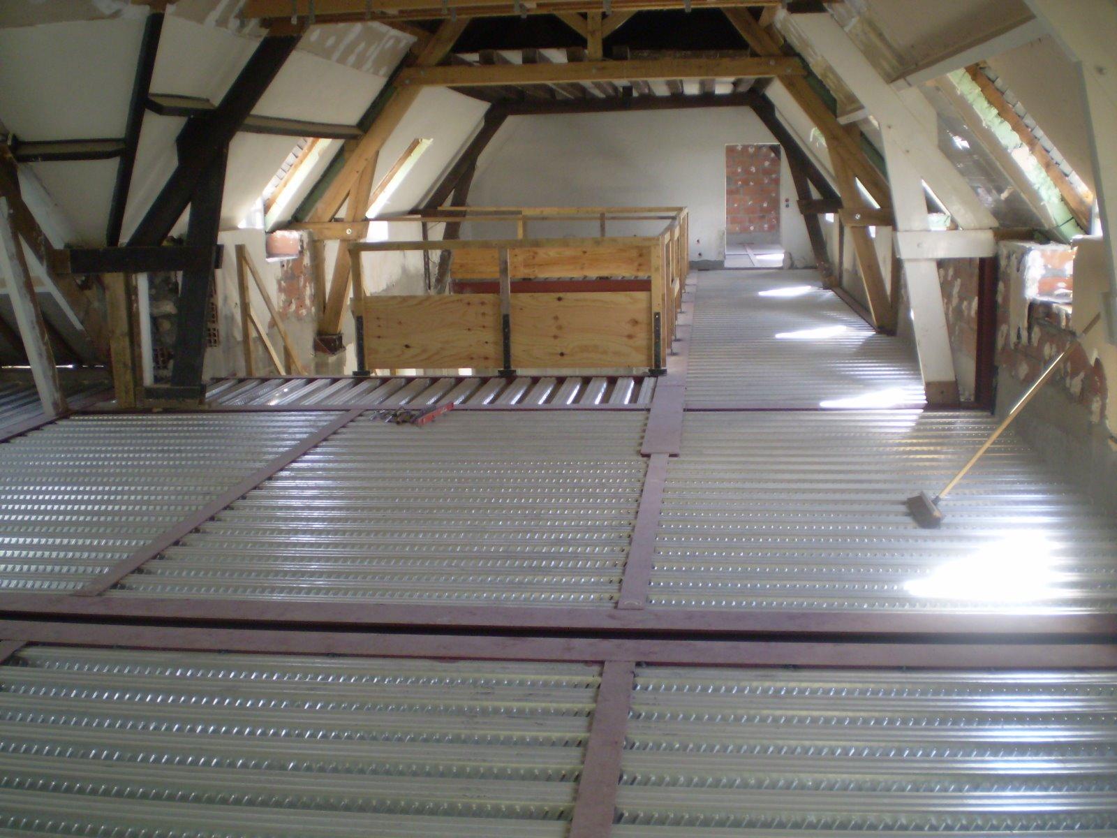 Renforcement d'un plancher métallique