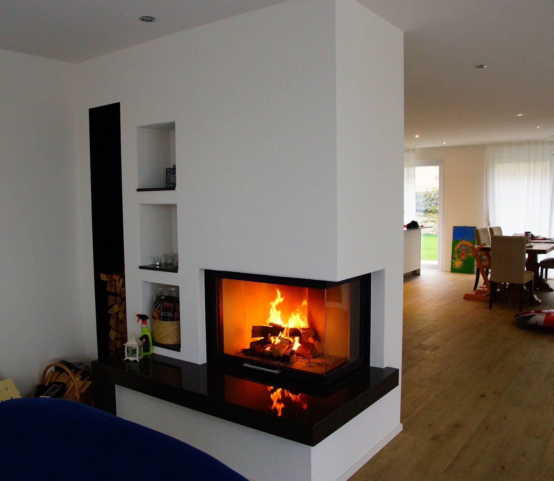 Cheminée 2 seitig- Strässler Fire & Design GmbH