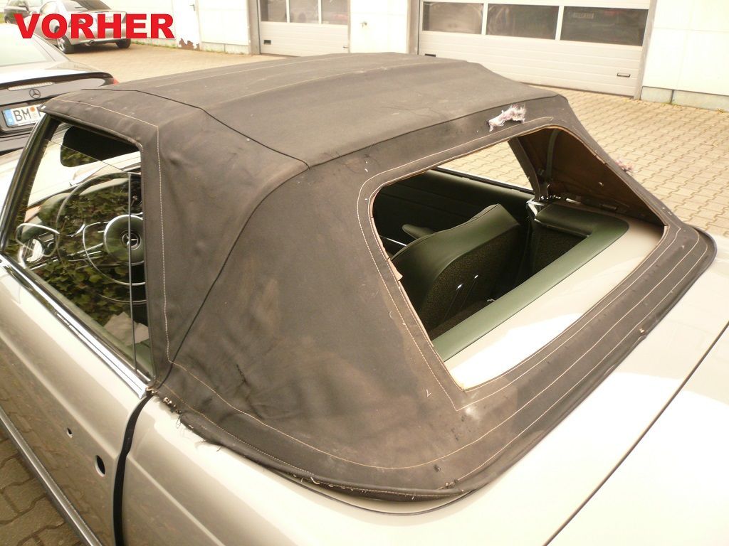 Pagode komplette Innenausstattung und Teppich neu angefertigt und montiert. Musikanlage mit Subwoofer und Navigation nachgerüstet.