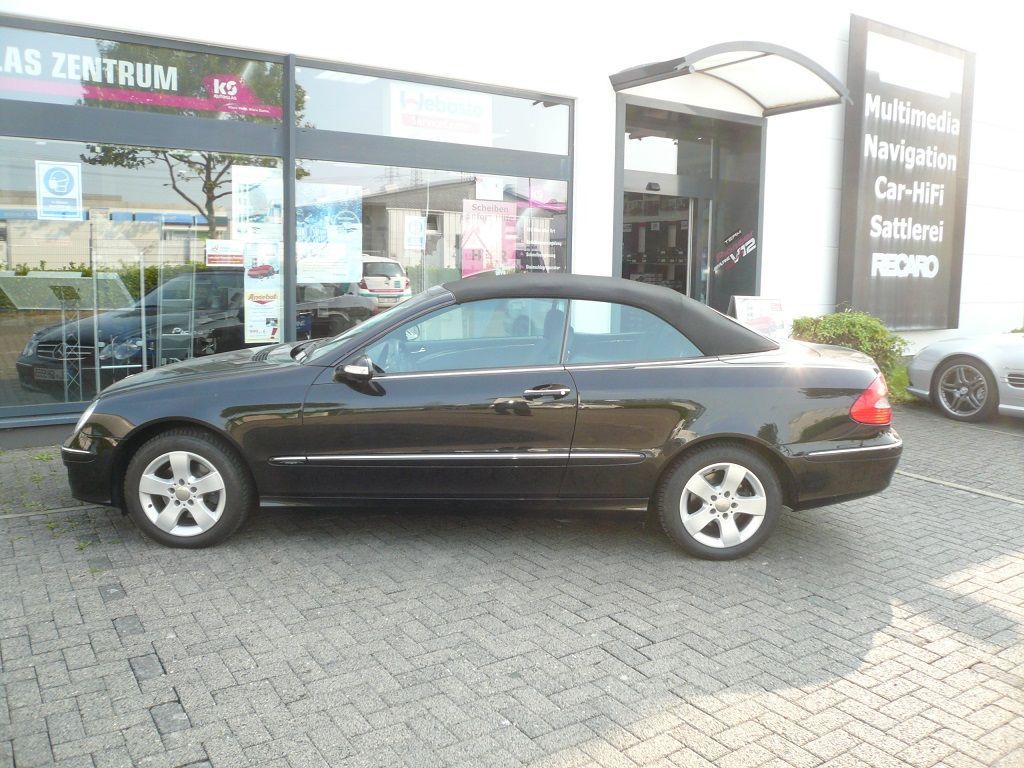 Mercedes CLK Typ 209, Original Mercedes Verdeckbezug Stoff schwarz geliefert und montiert