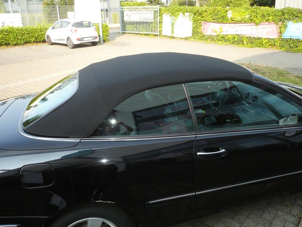 Mercedes CLK Typ 209, Original Mercedes Verdeckbezug Stoff schwarz geliefert und montiert