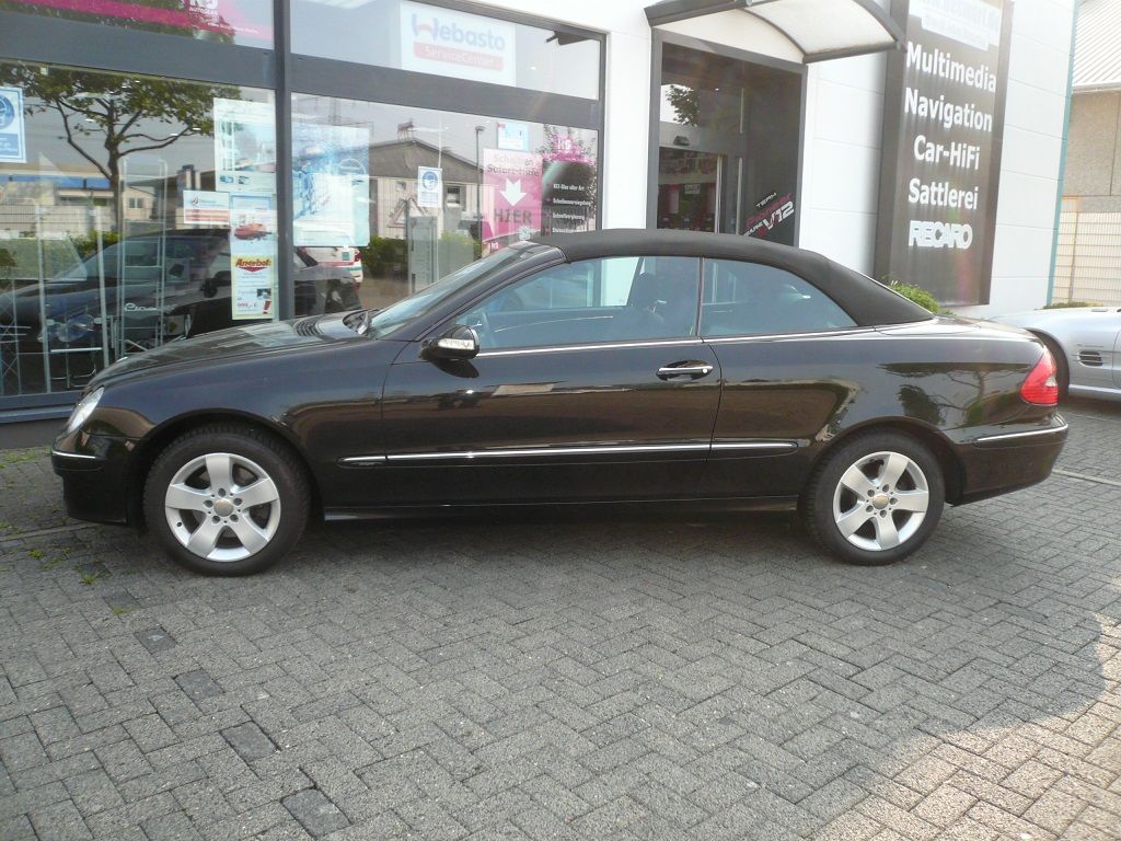 Mercedes CLK Typ209 Verdeckbezug Sonnenland Stoff schwarz Original Mercedes geliefert und montiert