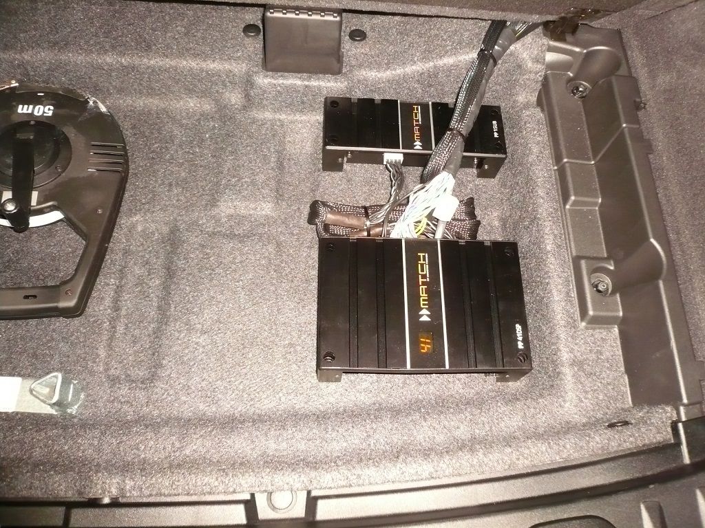 MATCH DSP Sound Upgrade mit Subwoofer, DVBT2 und Rückfahrkamera im 5er GT nachgerüstet.