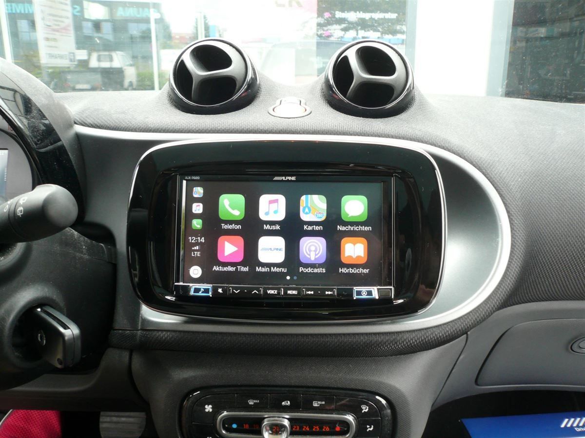 Alpine iLX-702S453B Mobile Media Station mit 7-Zoll Display für Smart (BR453), Apple CarPlay und Android Auto.