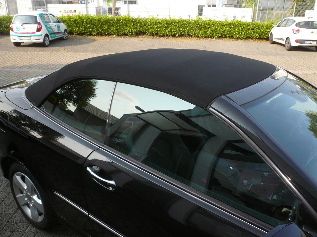 Mercedes CLK Typ 209, Original Mercedes Verdeckbezug Stoff schwarz geliefert und montiert