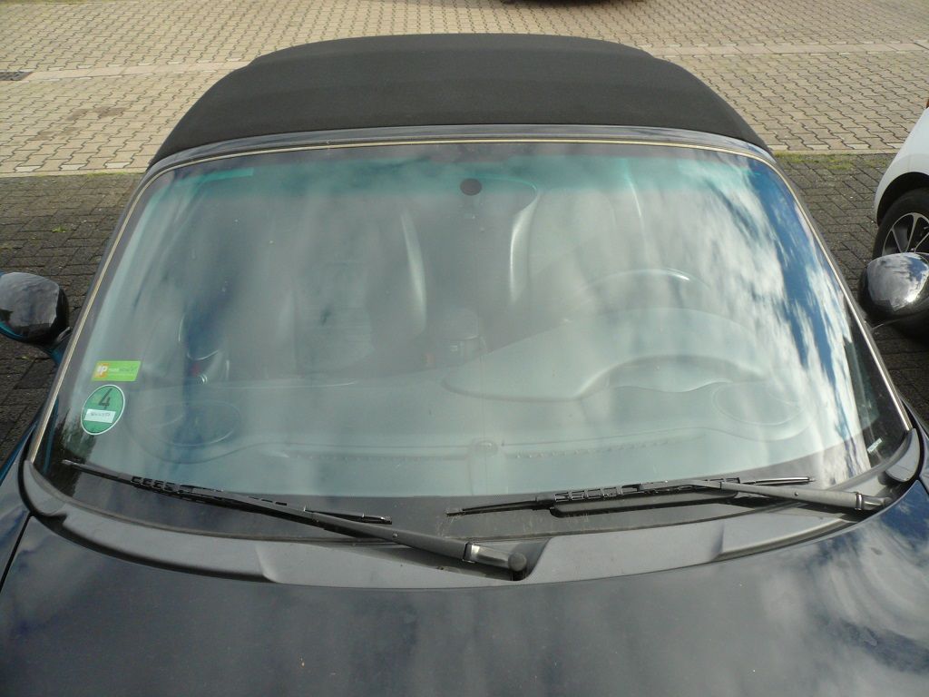 Porsche Boxster S Verdeckbezug Sonnenland Stoff schwarz geliefert und montiert
