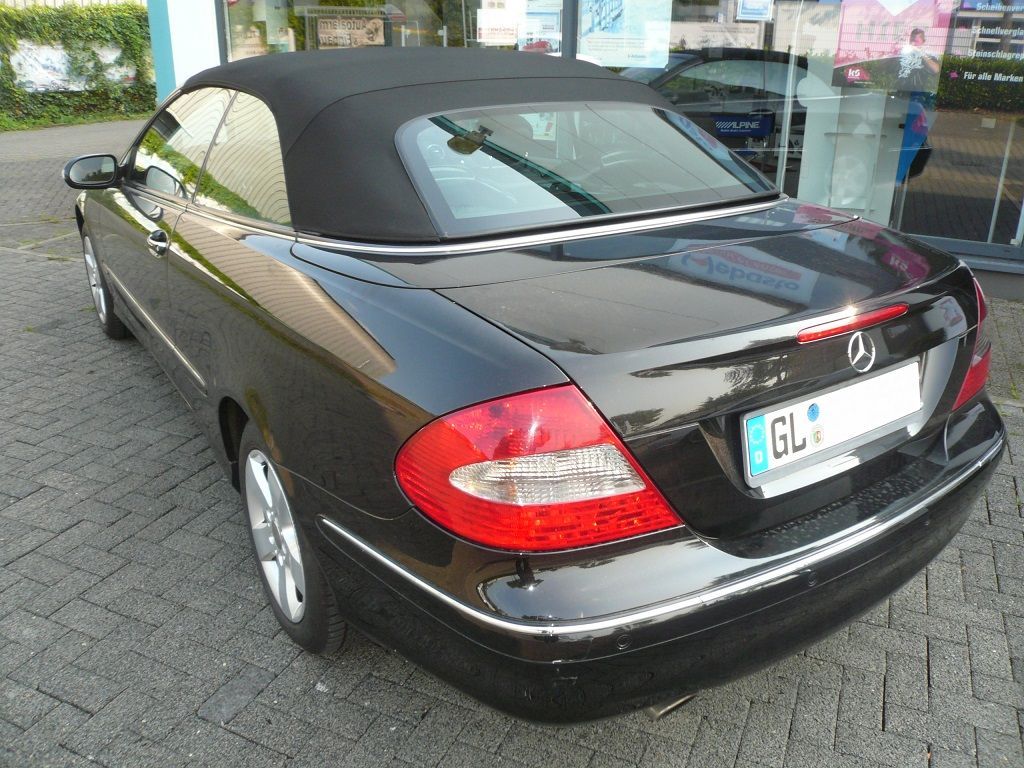 Mercedes CLK Typ 209, Original Mercedes Verdeckbezug Stoff schwarz geliefert und montiert