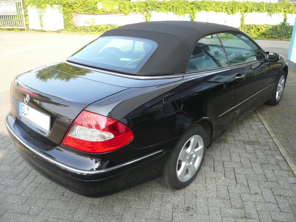 Mercedes CLK Typ 209, Original Mercedes Verdeckbezug Stoff schwarz geliefert und montiert