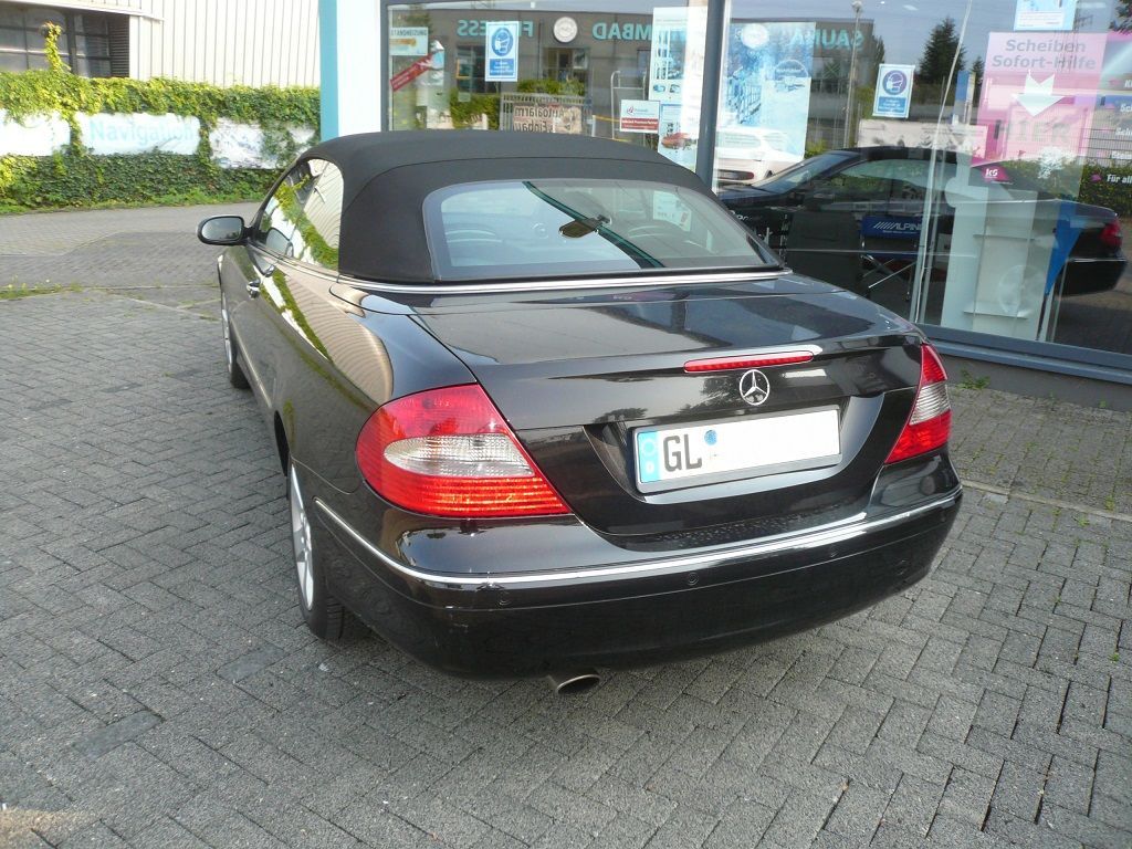 Mercedes CLK Typ 209, Original Mercedes Verdeckbezug Stoff schwarz geliefert und montiert