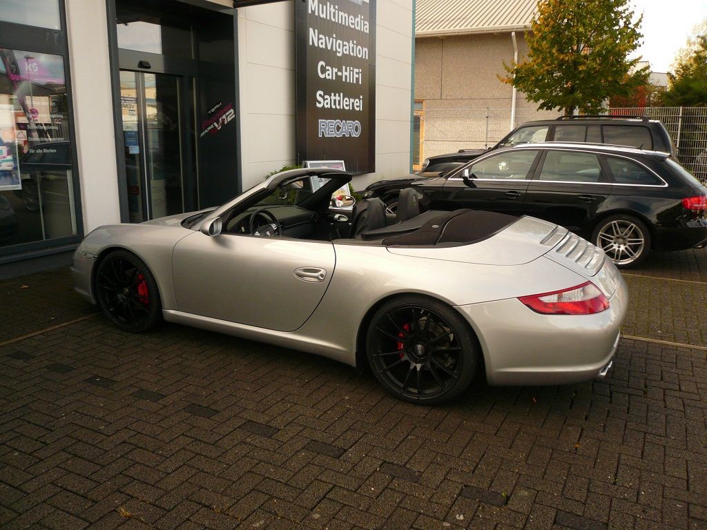 Porsche 911 (997), Verdeckbezug Sonnenland Stoff mit beheizter Glasheckscheibe, geliefert und montiert.