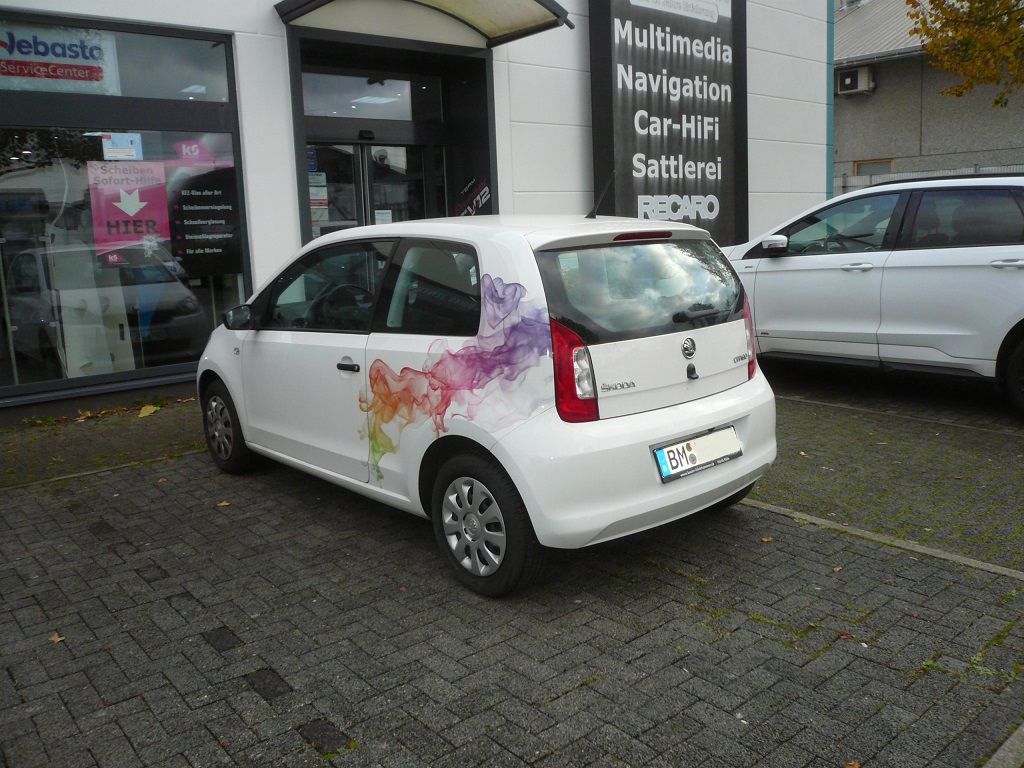 Skoda Citygo komplette Innenausstattung in Kunstleder/Stoff neu angefertigt und montiert.