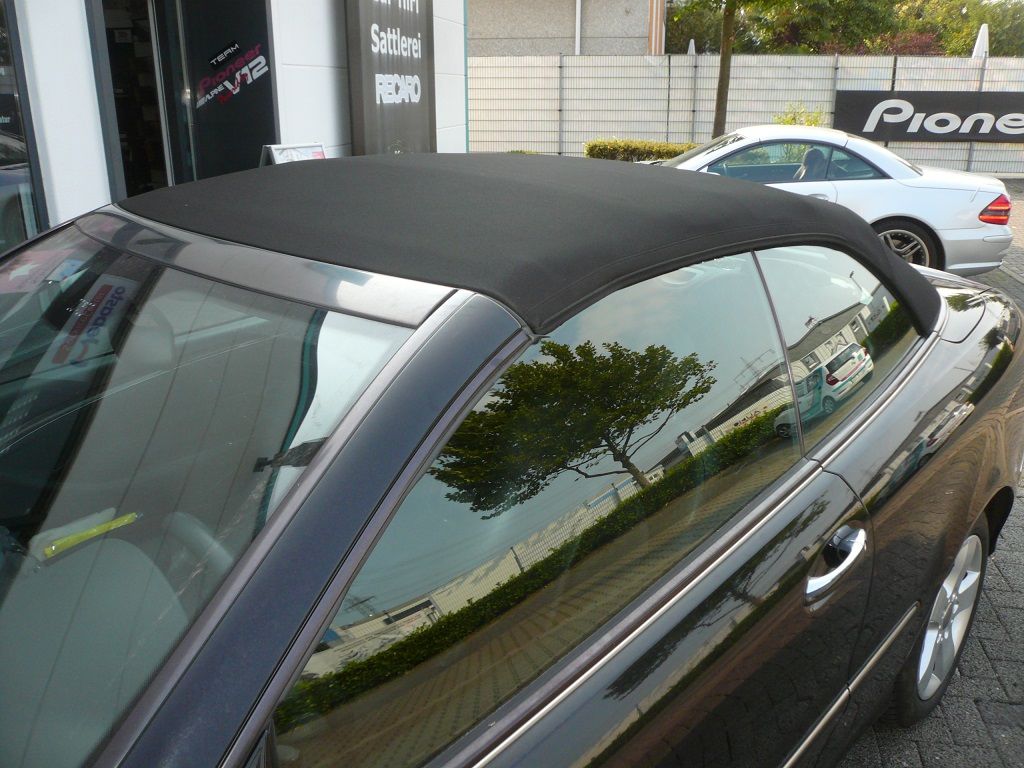 Mercedes CLK Typ209 Verdeckbezug Sonnenland Stoff schwarz Original Mercedes geliefert und montiert