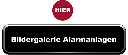 A black button that says hier bildergalerie alarmanlagen