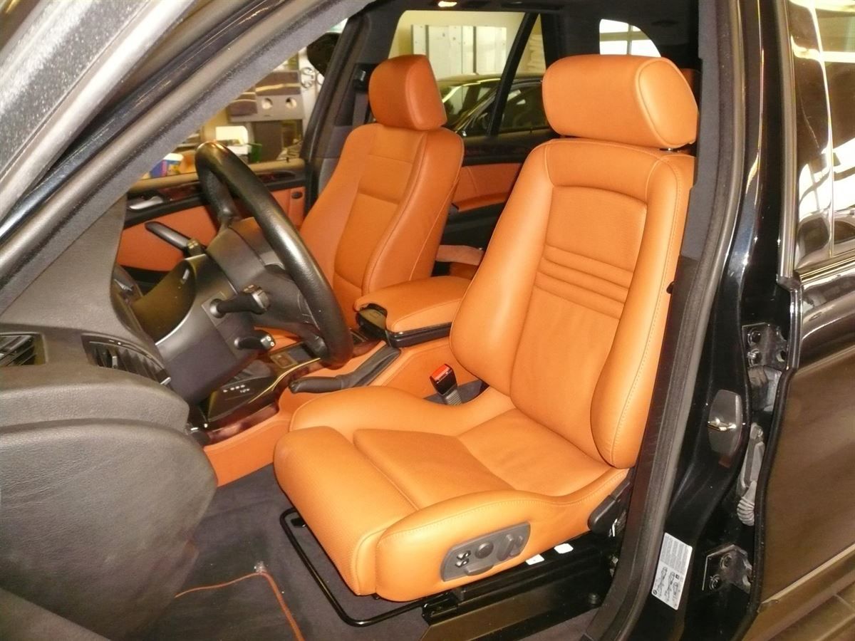 Recaro Ergomed ES in Leder hellbraun neu bezogen 