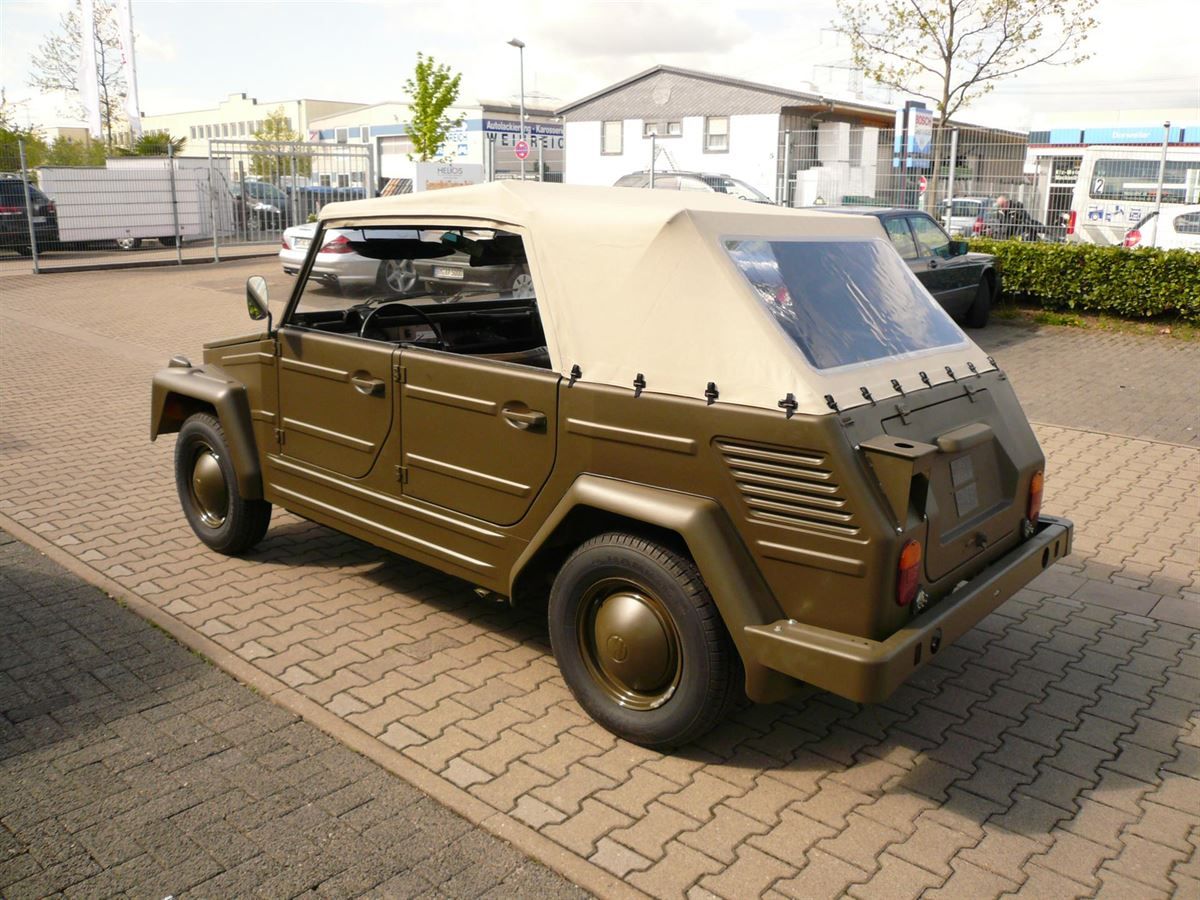Kübel, Verdeckbezug in Sonnenland Stoff beige geliefert und montiert.