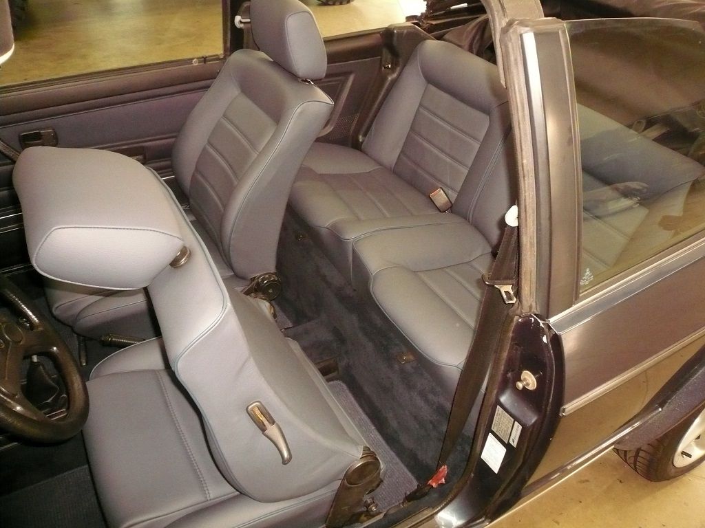 Golf I Cabrio, komplette Innenausstattung in Leder neu angefertigt und montiert.