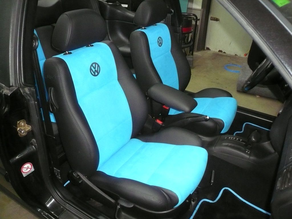 Golf 3 Sitze in Leder/Alcantara neu bezogen.