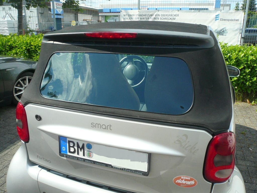 Smart ForTwo PVC Heckscheibe ersetzt.