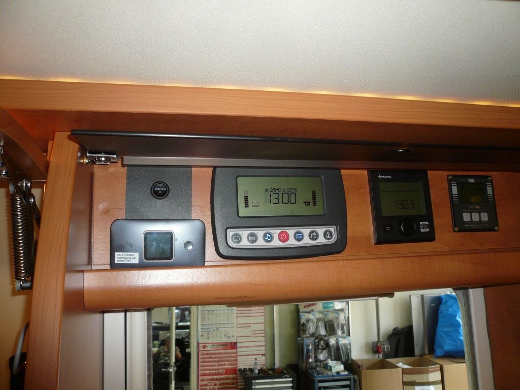 Caratec Wlan Router Set CET300R in einem Carthago Wohnmobil nachgerüstet.