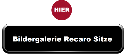 A black button that says hier bildergalerie recaro sitze