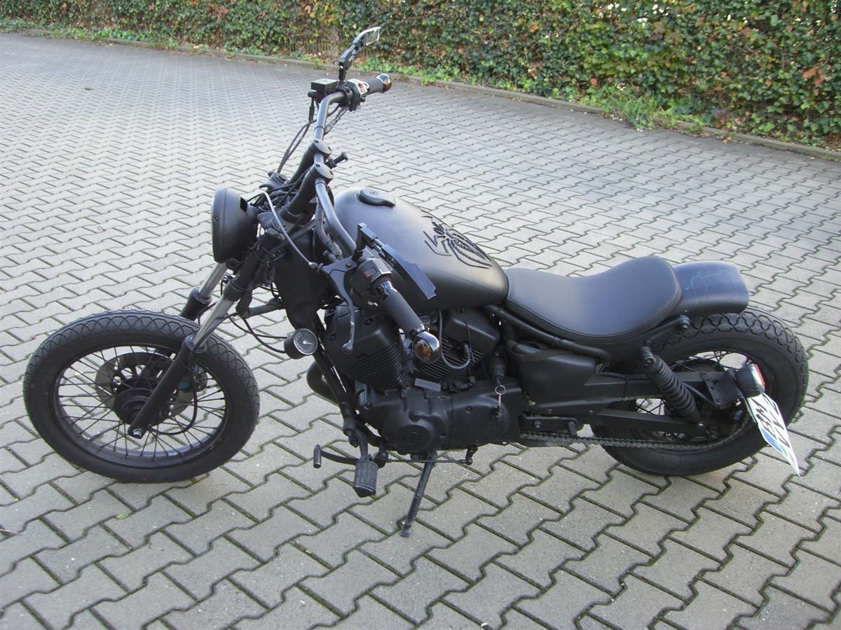 Sitzbank in Leder neu bezogen.