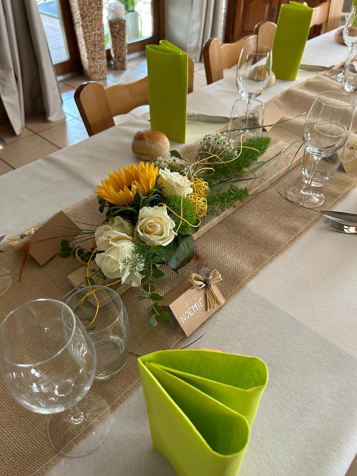 Bouquet de naissance offert à la maternité