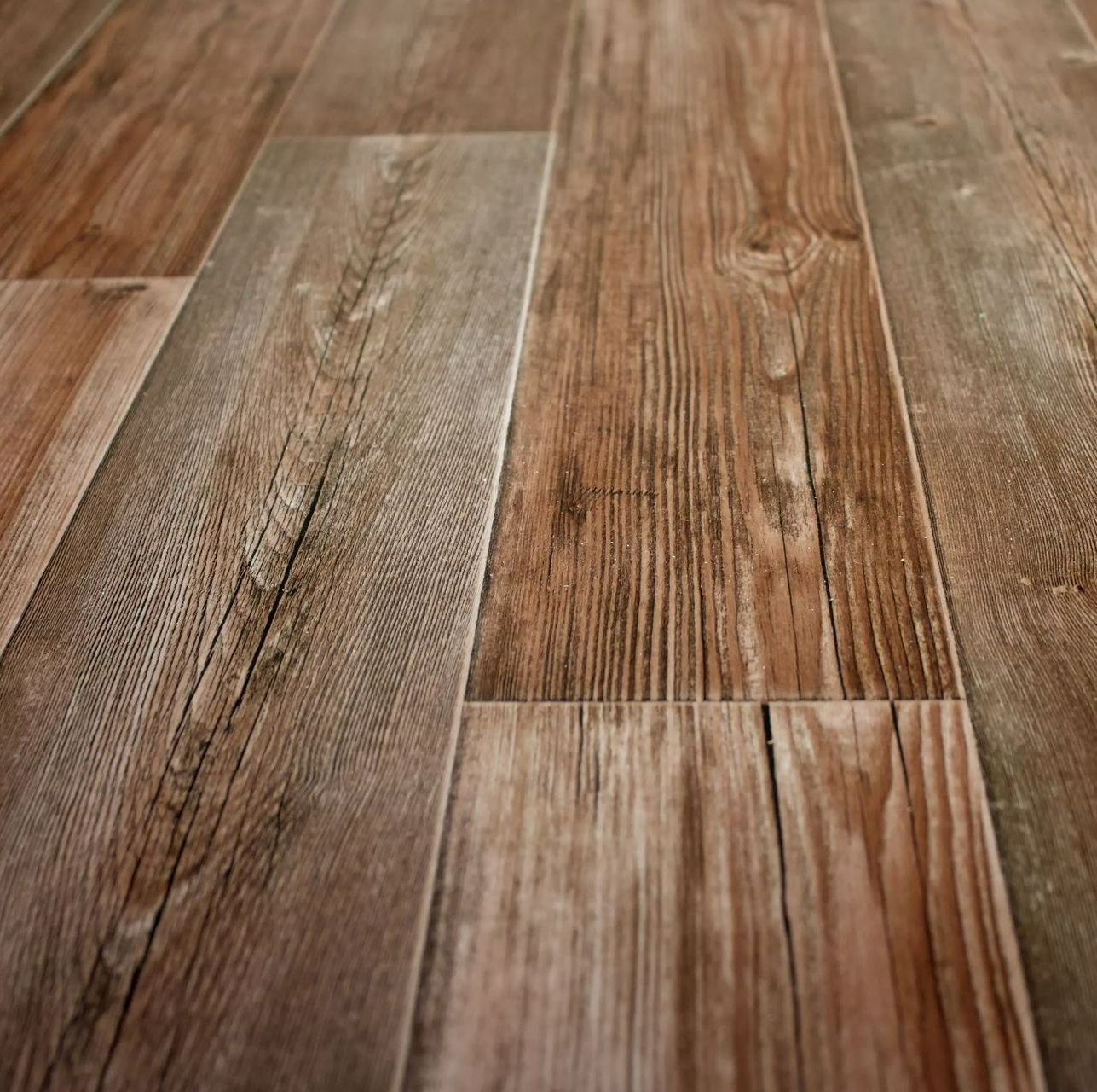 Un sol souple à effet parquet