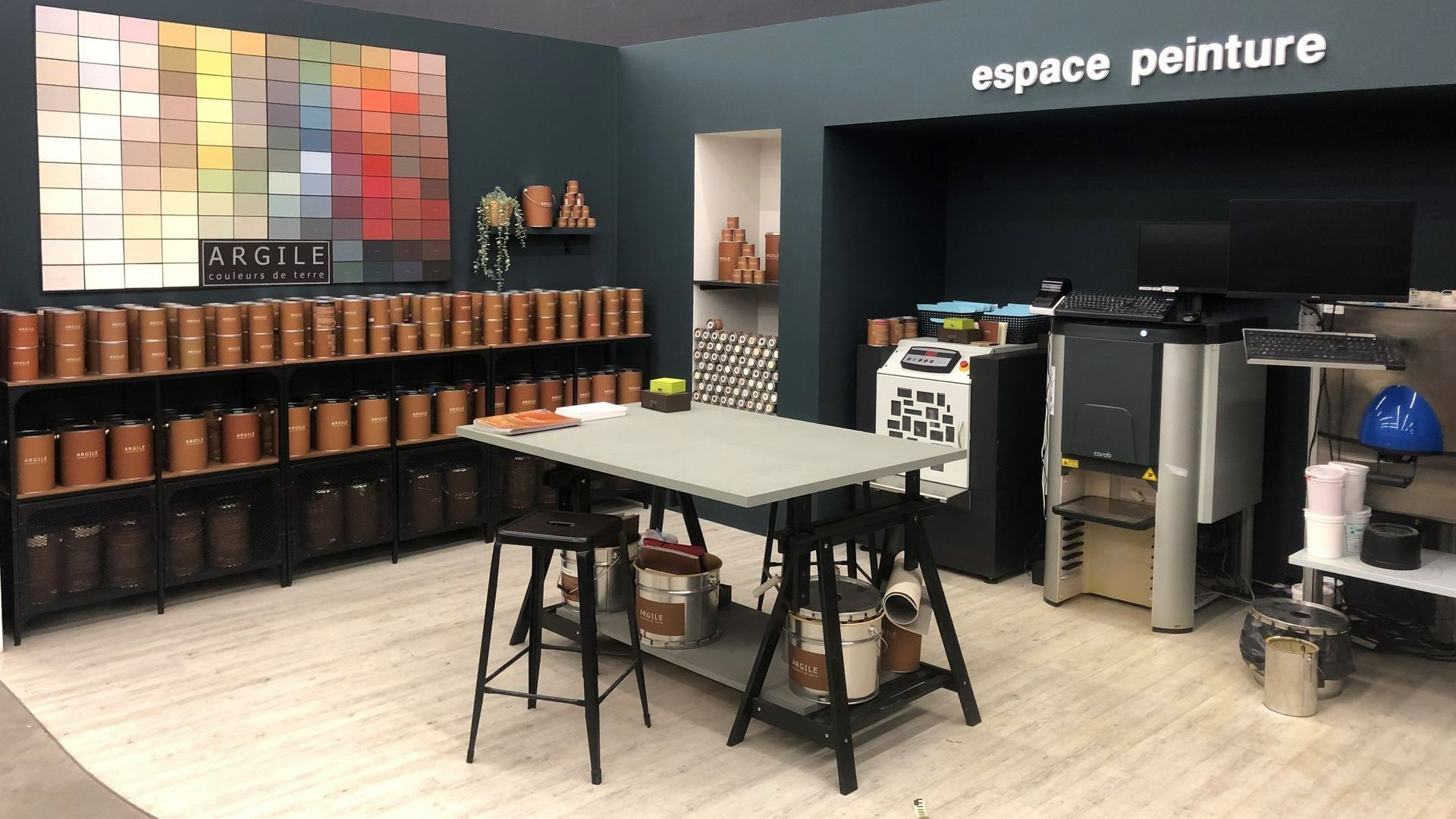 L'espace de peintures d'Argile