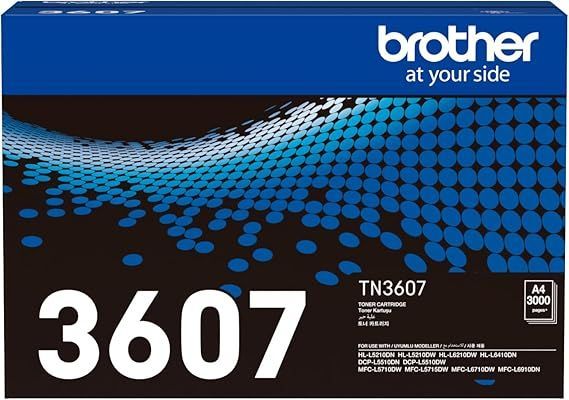 Brother TN-3607 - Black Standard Yield Toner Cartridge, Up To 3,000 Pages.