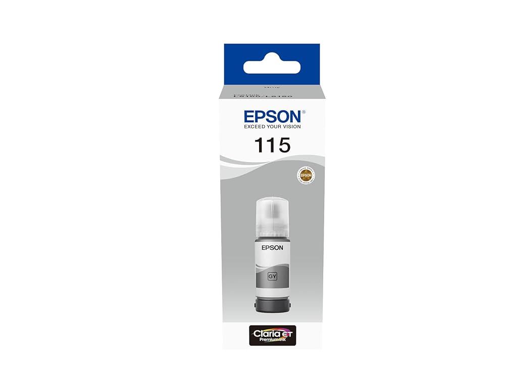 Epson 115 EcoTank Grey Ink Bottle (C13T07D54A)