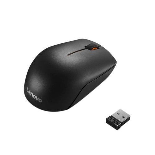 Lenovo 300 Wireless Compact Mouse, Black, 1000 dpi