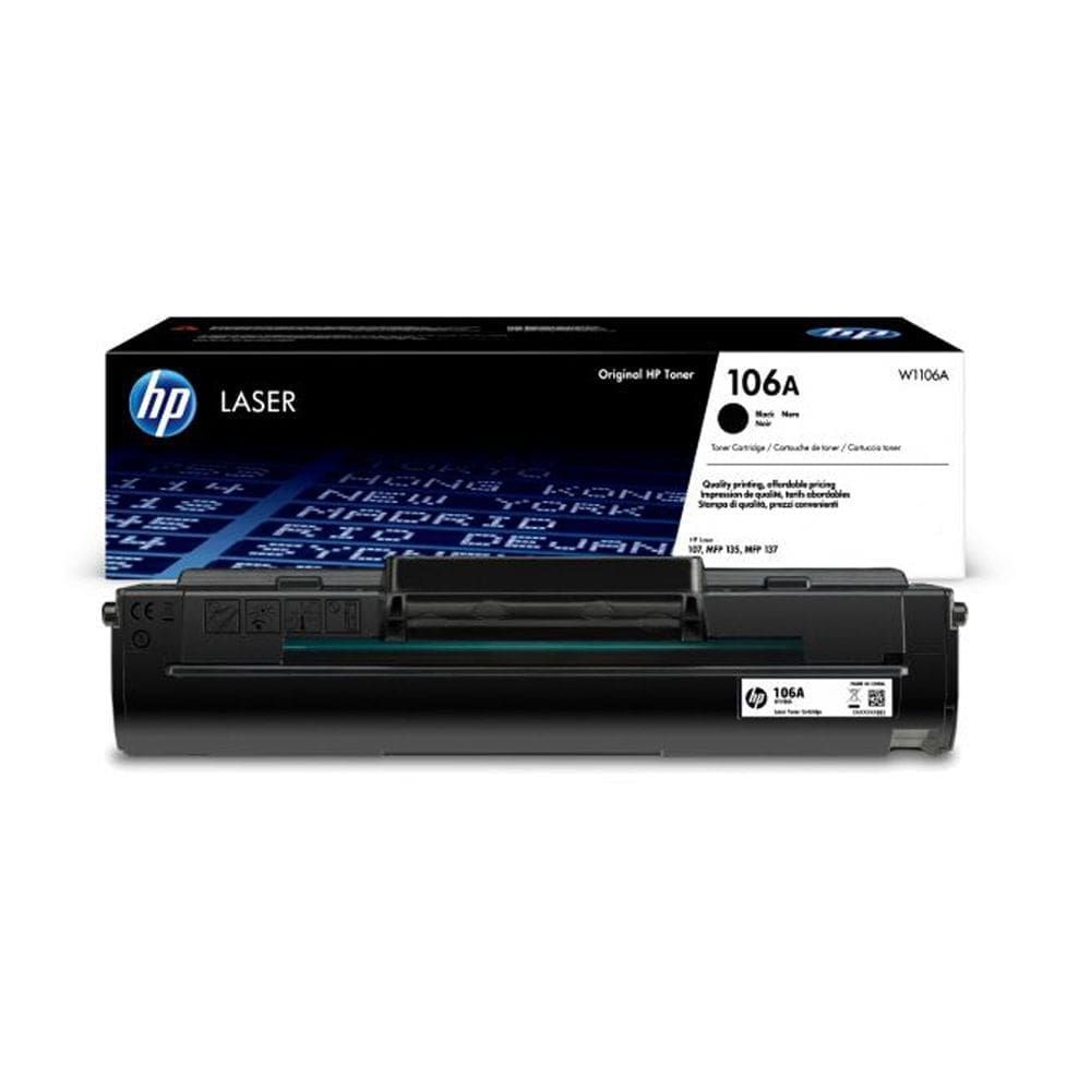 HP 106A Black Original Laser Toner Cartridge W1106A