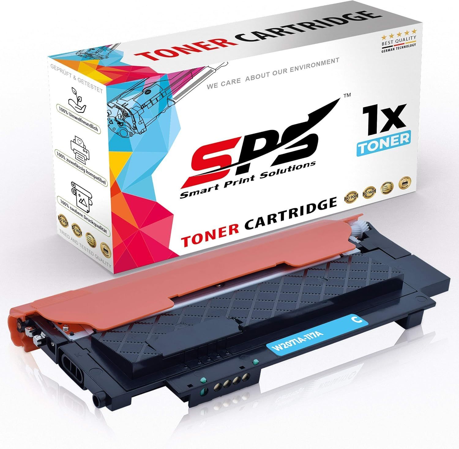 Compatible Toner W2071A 117A Cyan