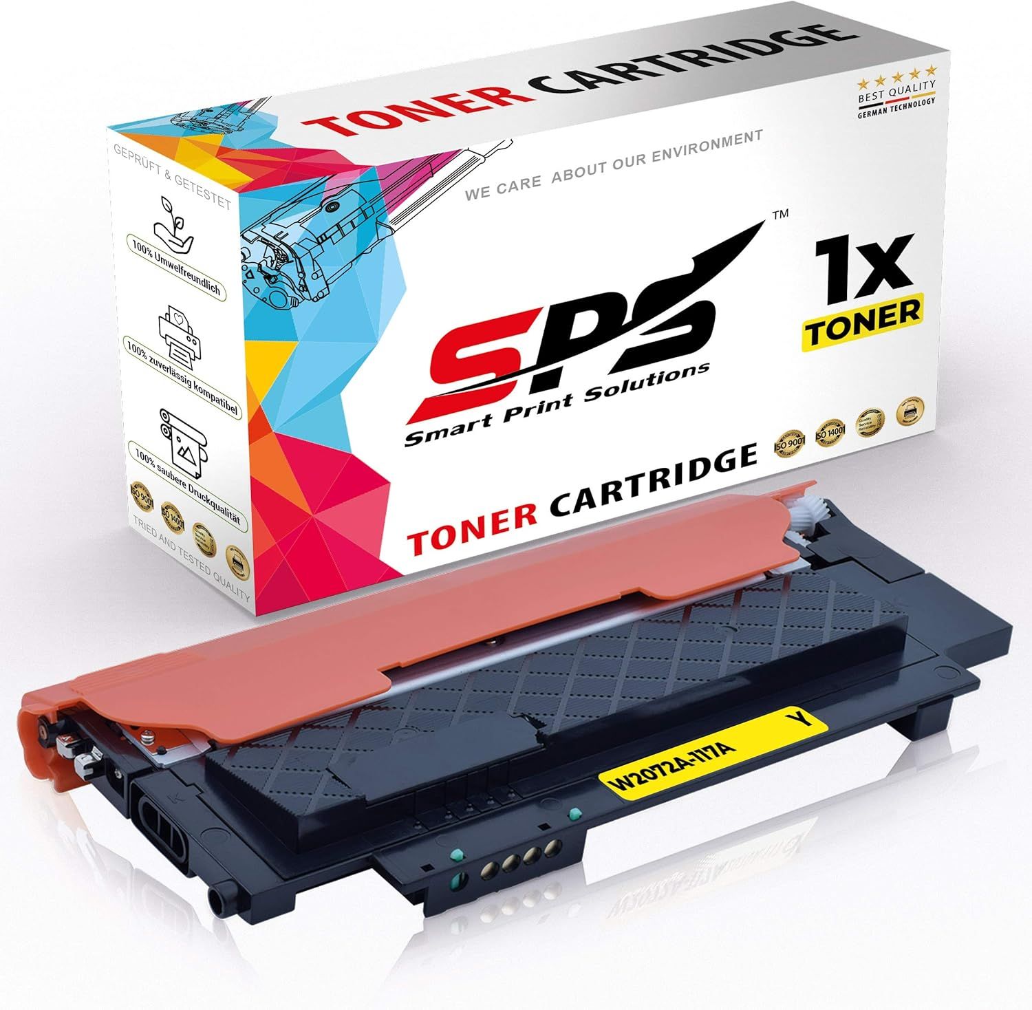 Compatible Toner W2072A 117A Yellow
