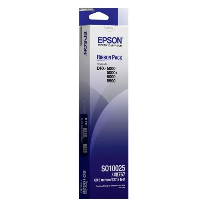 Epson SIDM Black Refill Ribbon for DFX-5000/+/8000/8500 (C13S010025)