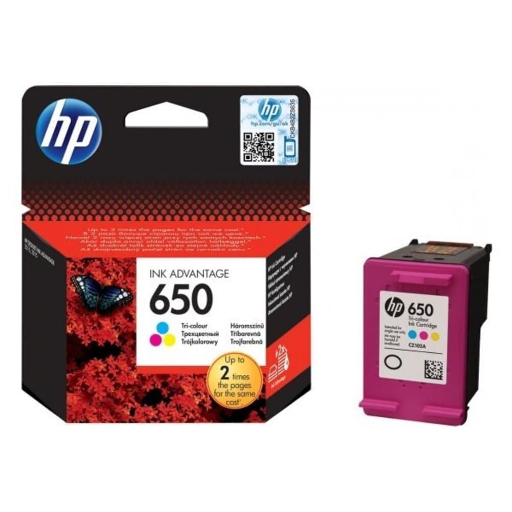 Hp Ink Cartridge 650 Colour