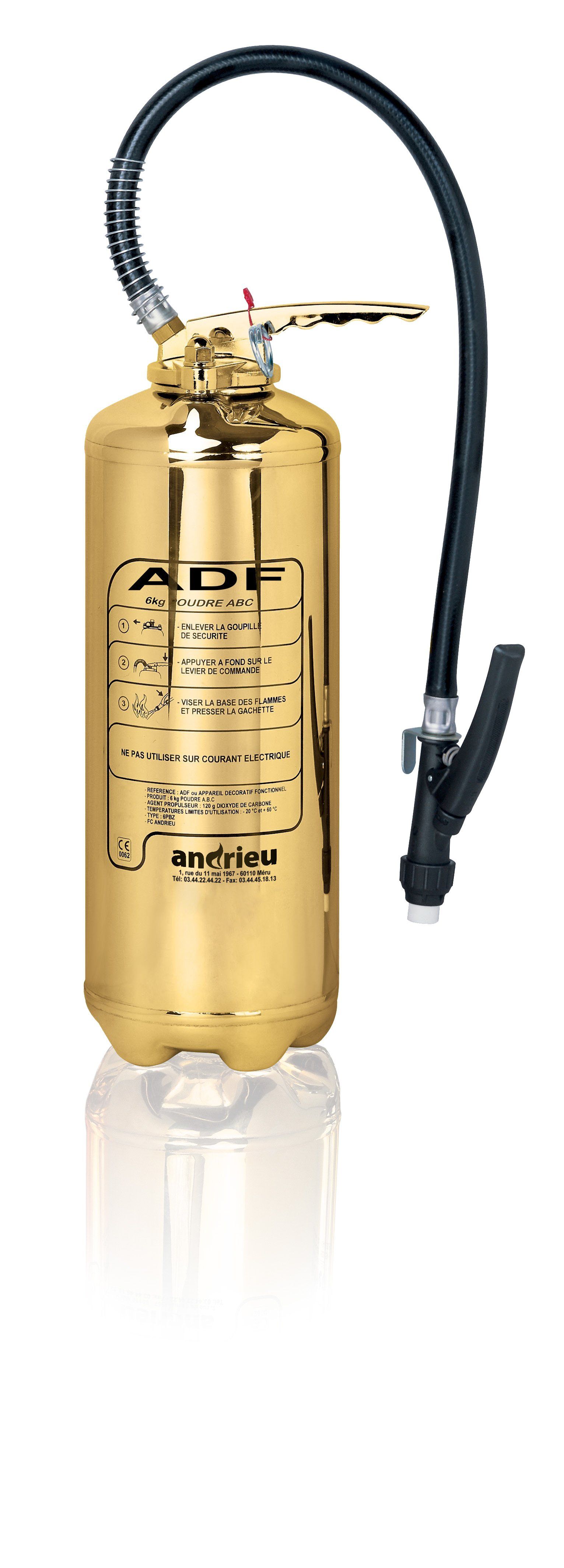 Faites installer un extincteur ADF - couleur jaune