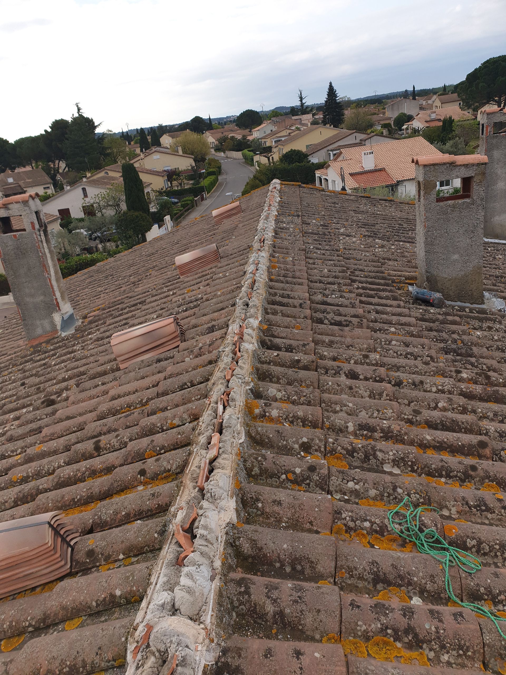 Toit en mauvais état