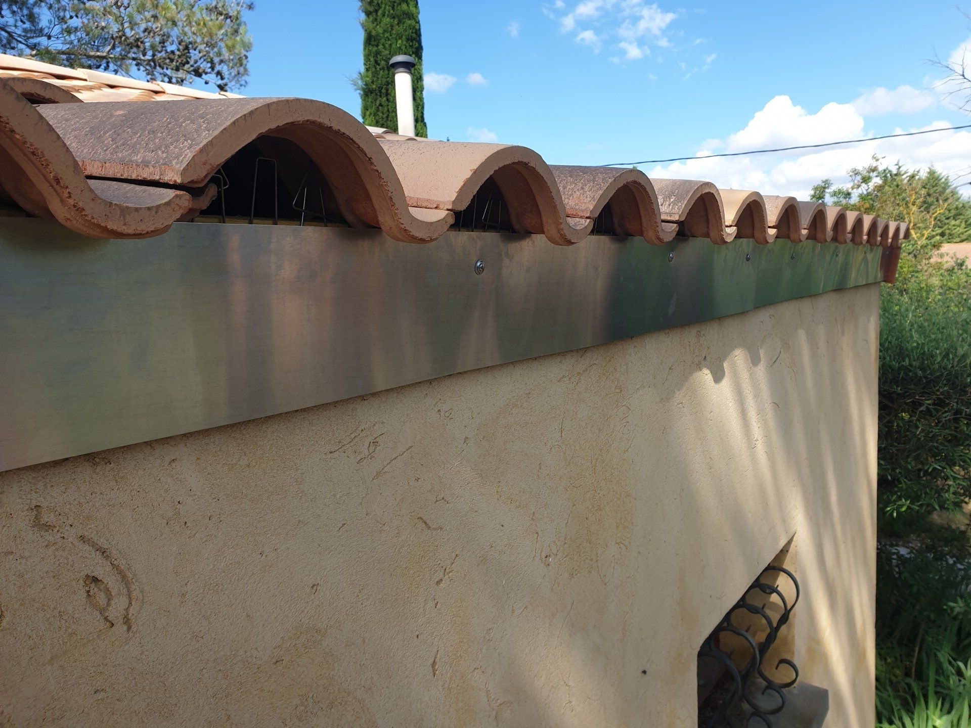 Mise en place d'une nouvelle zinguerie