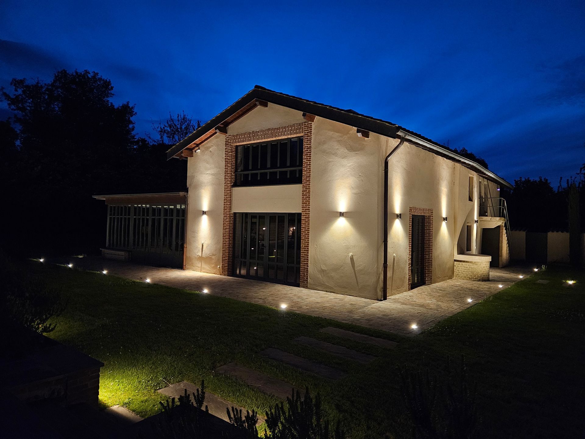 Éclairage de façade