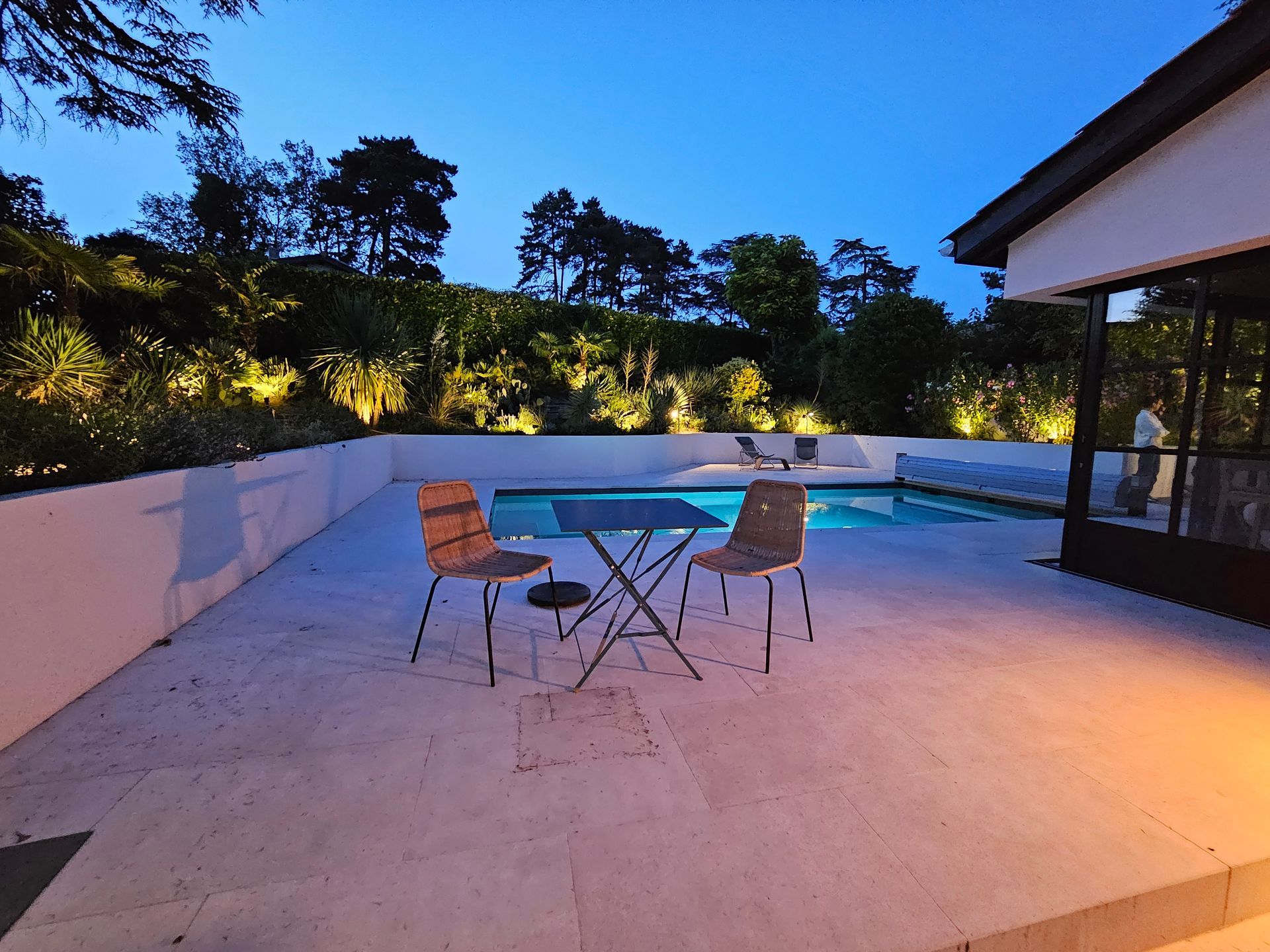 Éclairage d'un jardin