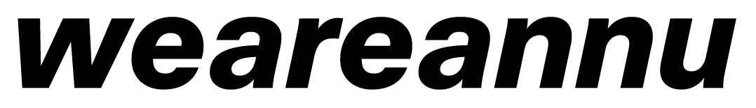 Das Wort „weareannu“ ist in Schwarz auf weißem Hintergrund geschrieben.