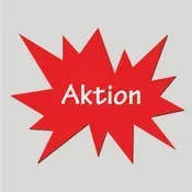 Icon mit dem Text Aktion